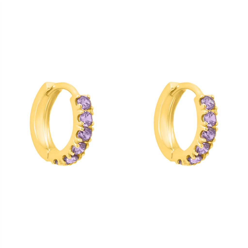 Orecchini A Cerchio Toujours Oro Giallo Cubic Zirconia - Orecchini a Cerchio Donna | Stroili