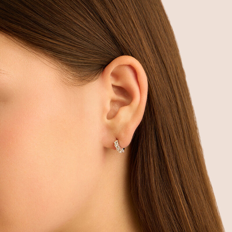 Orecchini A Cerchio Silver Elegance Argento Rodiato Cubic Zirconia - Orecchini a Cerchio Donna | Stroili