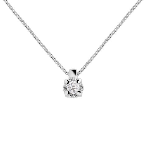 Collana Punto Luce Diamazing Oro Bianco Diamante - Collane Punto Luce Donna | Stroili