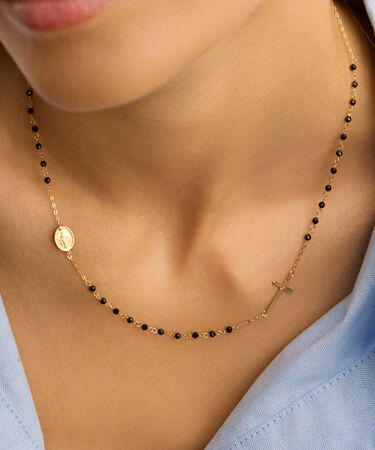 Collana Rosario Holy Oro Giallo Spinello