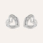 Orecchini Lobo Silver Shine Argento Rodiato Cubic Zirconia