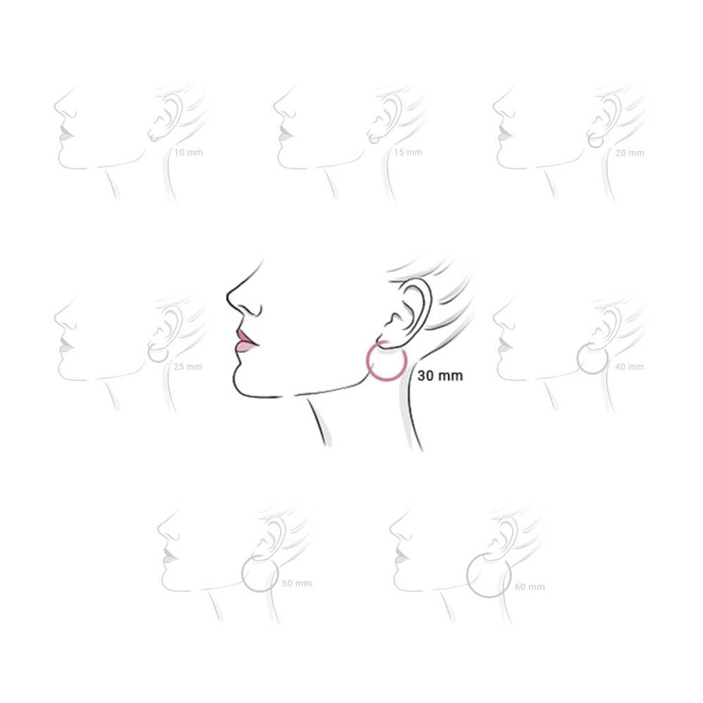 Orecchini a cerchio in acciaio