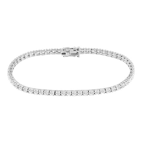 Bracciale Tennis Claire Oro Bianco Cubic Zirconia - Bracciali Tennis Donna | Stroili