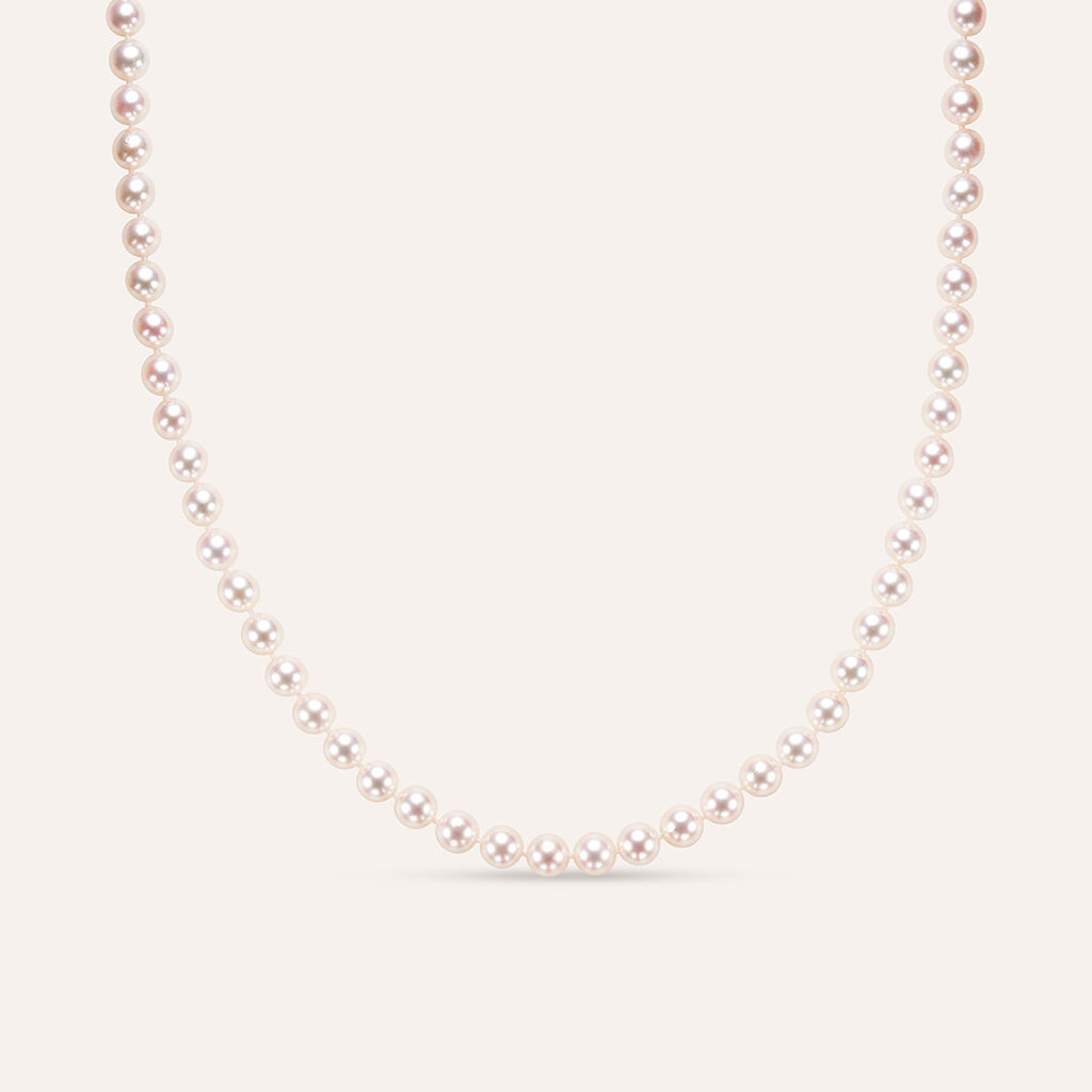 Collana Gabrielle Oro Bianco Perla Akoya