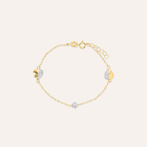 Bracciale Christelle Oro Giallo Cristallo - Bracciali Love Donna | Stroili