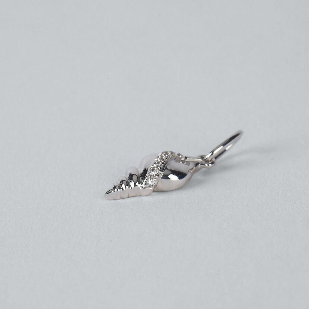 Pendente Poème Oro Bianco Cubic Zirconia - Ciondoli Donna | Stroili