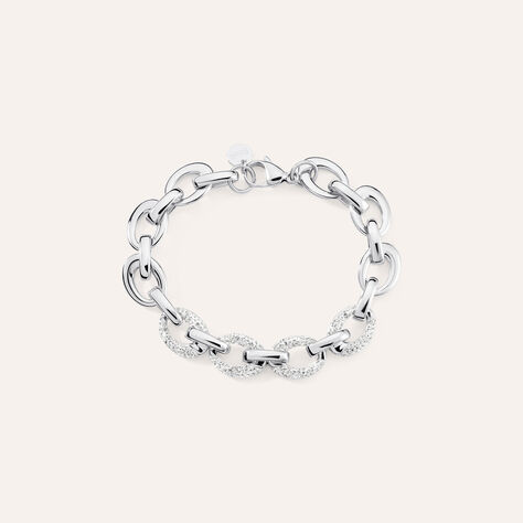 Bracciale Catena Aura Acciaio Cristallo - Bracciali Donna | Stroili