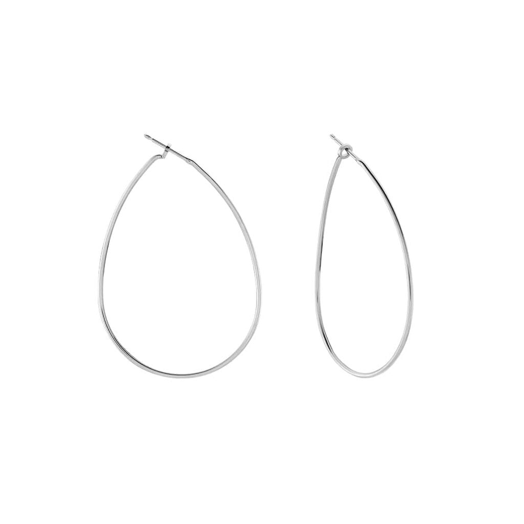 Orecchini A Cerchio Silver Collection Argento Rodiato - Orecchini a Cerchio Donna | Stroili