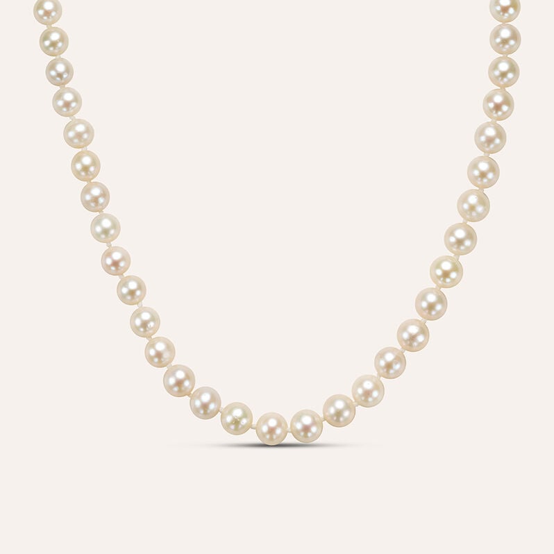 Collana Gold Pearls Oro Bianco Perla D'Acqua Dolce Diamante - Collane Donna | Stroili