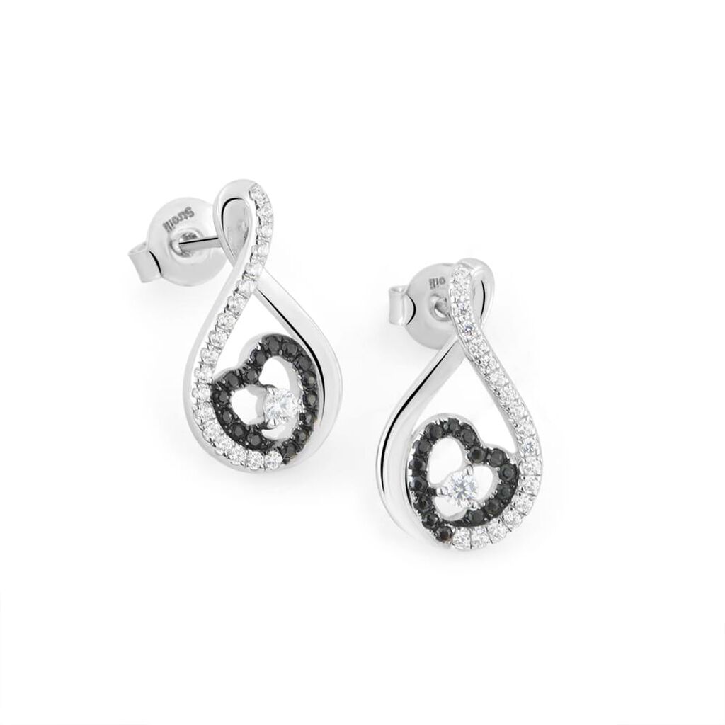 Orecchini Lobo Silver Shine Argento Rodiato Cubic Zirconia - Orecchini a Lobo Donna | Stroili