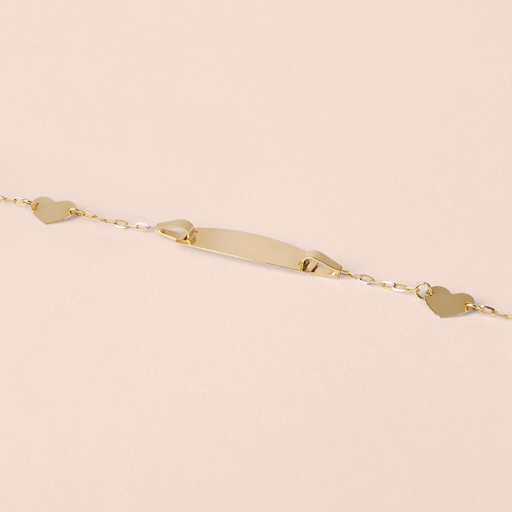 Bracciale Con Targhetta Religious Gold Oro Giallo - Bracciali Love Bambino | Stroili
