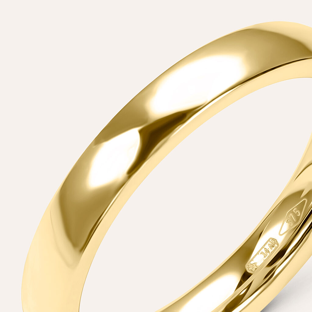 Fede Comoda Leggera Squadrata 3 mm Oro Giallo