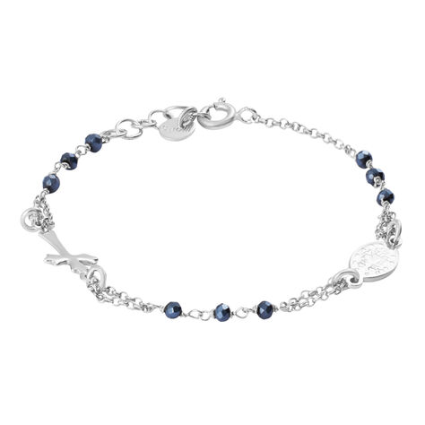 Bracciale Rosario Silver Soul Argento Rodiato Cristallo - Bracciali con Rosario Donna | Stroili