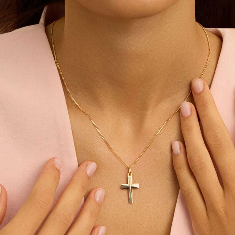 Pendente Holy Oro Bicolore - Ciondoli con Incisione Unisex | Stroili