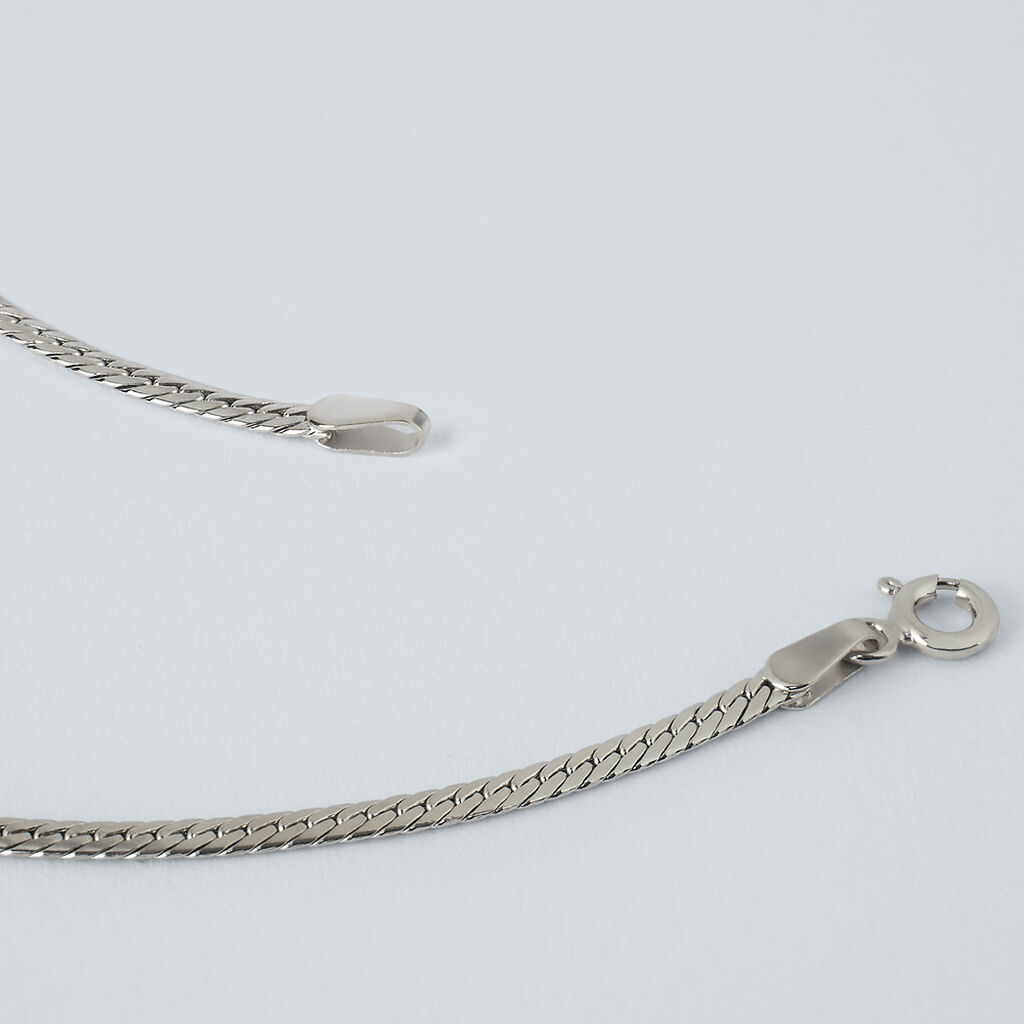 Bracciale Catena Colette Oro Bianco - Bracciali Donna | Stroili