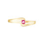 Anello Solitario Charlotte Oro Giallo Rubino