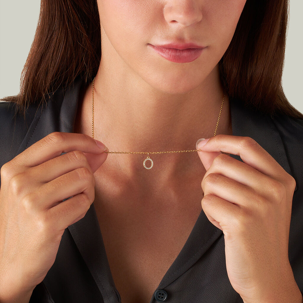 Pendente Poème Oro Giallo Cubic Zirconia - Ciondoli Donna | Stroili