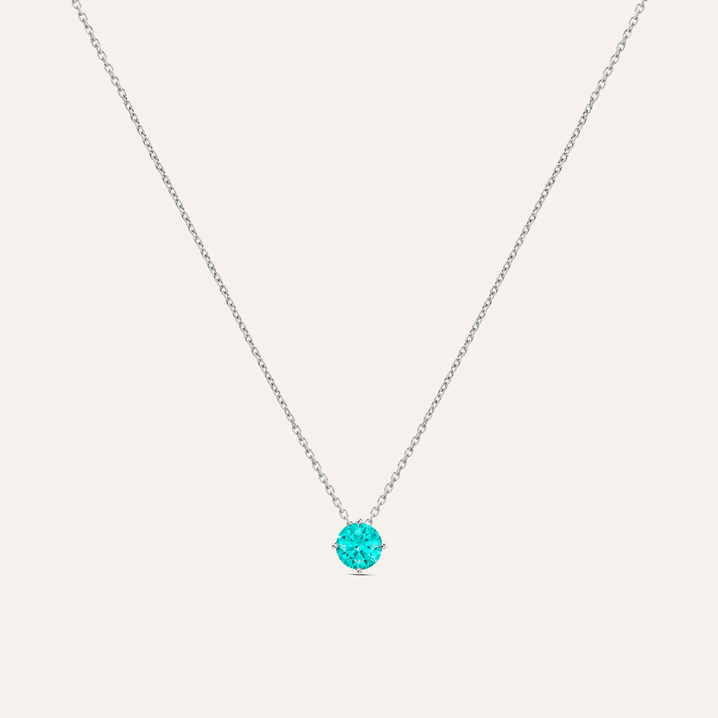 Collana Punto Luce Silver Rainbow Argento Rodiato Cubic Zirconia