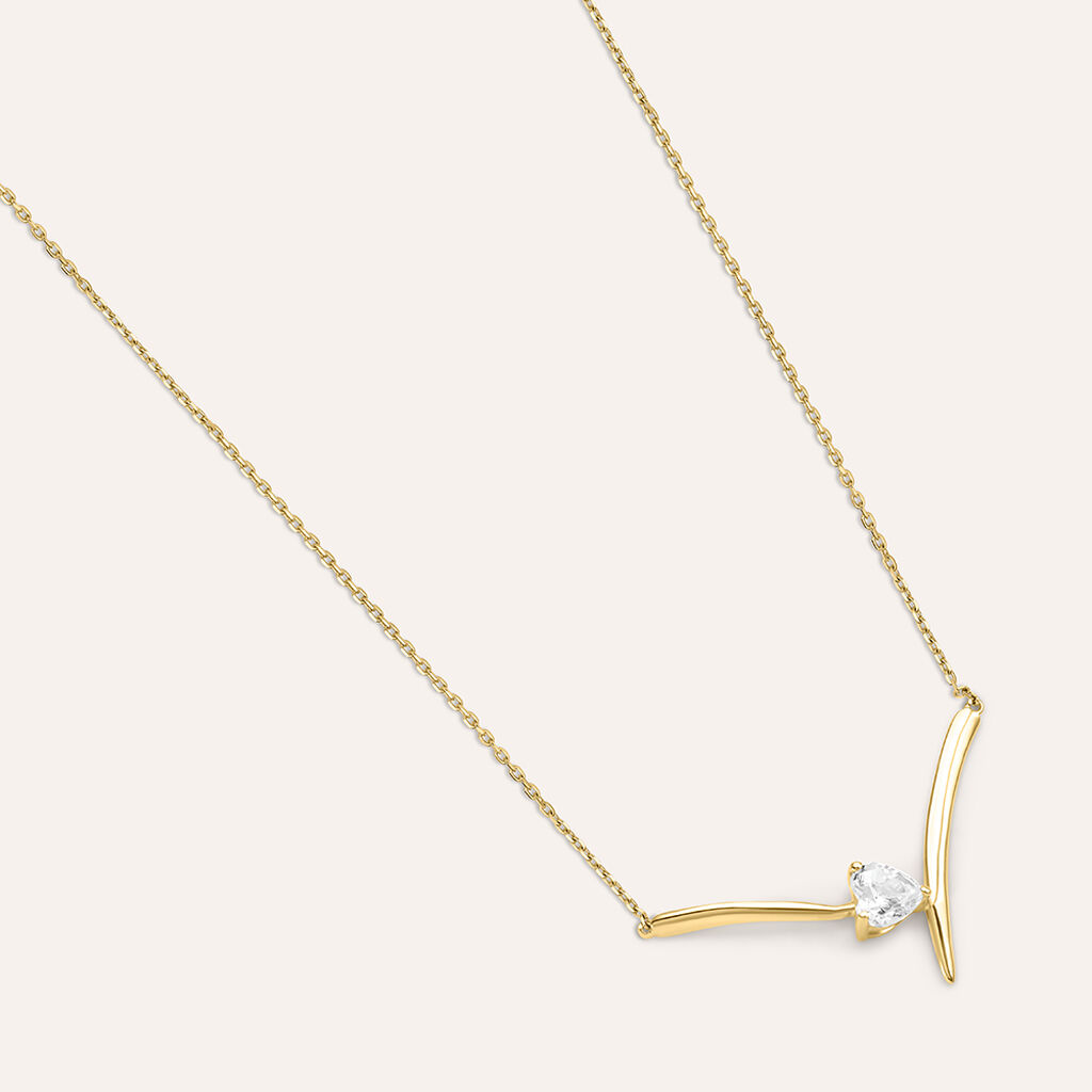 Collana Claire Oro Giallo Cubic Zirconia - Collane Donna | Stroili