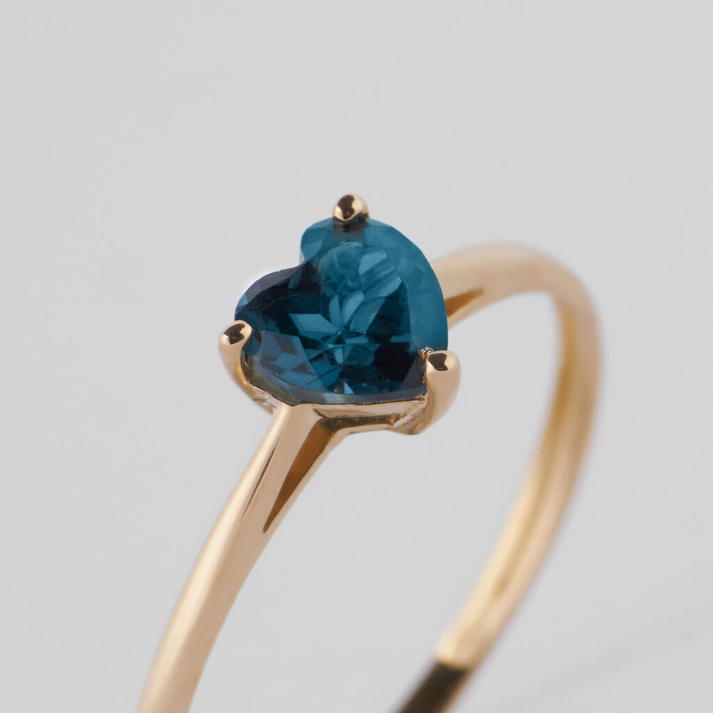 Anello Solitario Amélie Oro Giallo Topazio - Anelli con Pietre Donna | Stroili