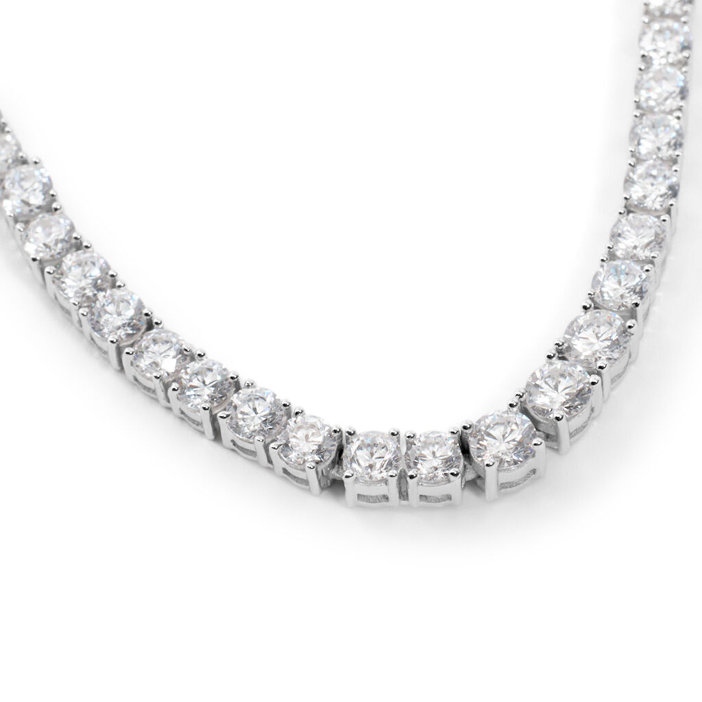 Collana Tennis Silver Elegance Argento Rodiato Cubic Zirconia - Collane Tennis Donna | Stroili