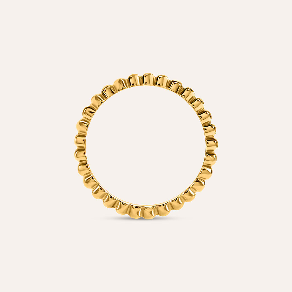 Anello Fantasia Lady Code Acciaio Dorato - Anelli Moderni Donna | Stroili
