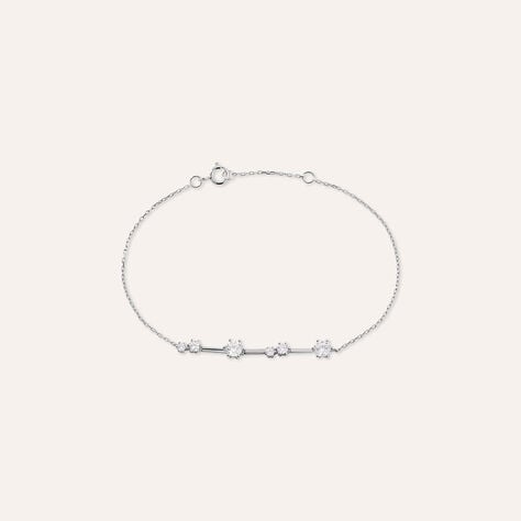 Bracciale Claire Oro Bianco Cubic Zirconia - Bracciali Amicizia Donna | Stroili