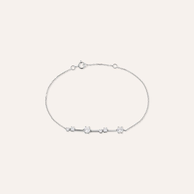 Bracciale Claire Oro Bianco Cubic Zirconia - Bracciali Amicizia Donna | Stroili