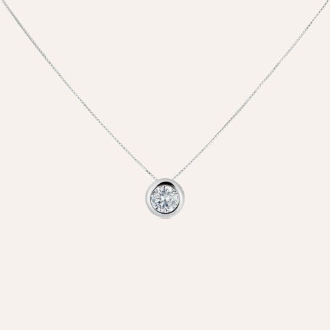 Collana Punto Luce Claire Oro Bianco Cubic Zirconia - Collane Punto Luce Donna | Stroili