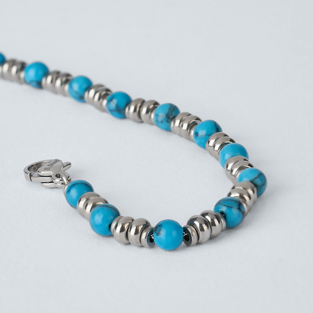 Bracciale Man Code Acciaio Turchese - Bracciali Uomo | Stroili