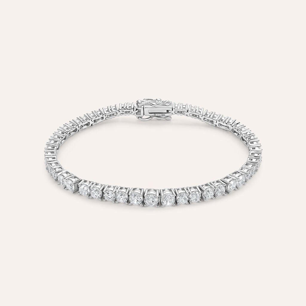 Bracciale Tennis Silver Elegance Argento Rodiato Cubic Zirconia