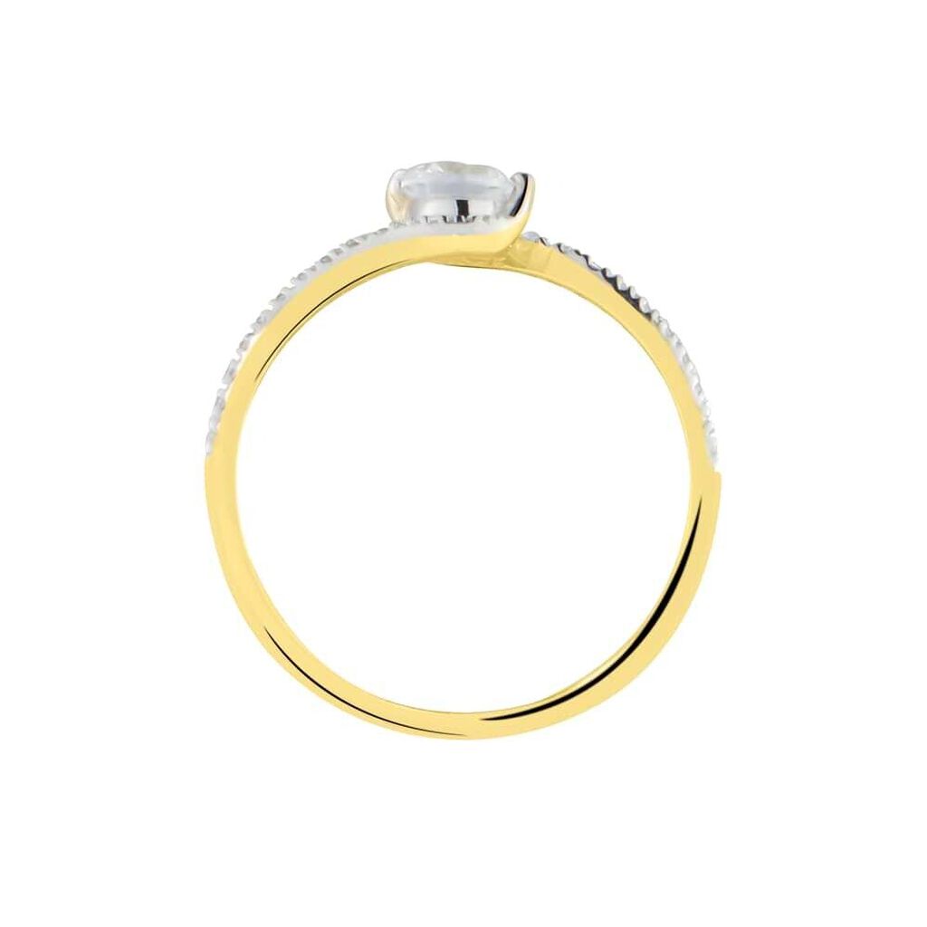 Anello Solitario Claire Oro Giallo Cubic Zirconia - Anelli con Pietre Donna | Stroili