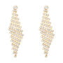 Orecchini Pendenti Romantic Shine Metallo Dorato Cristallo