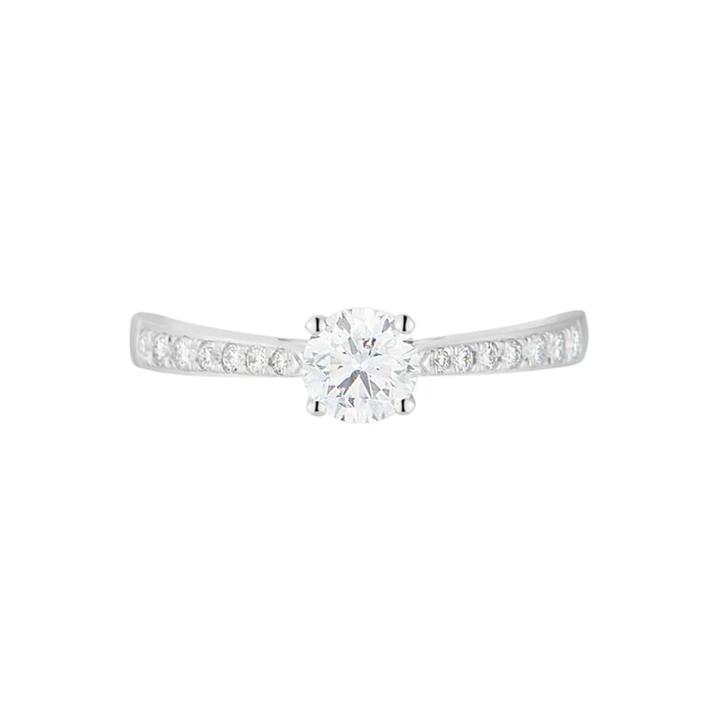 Anello Solitario Diamade Oro Bianco Diamante Lab-Grown - Anelli con Pietre Donna | Stroili