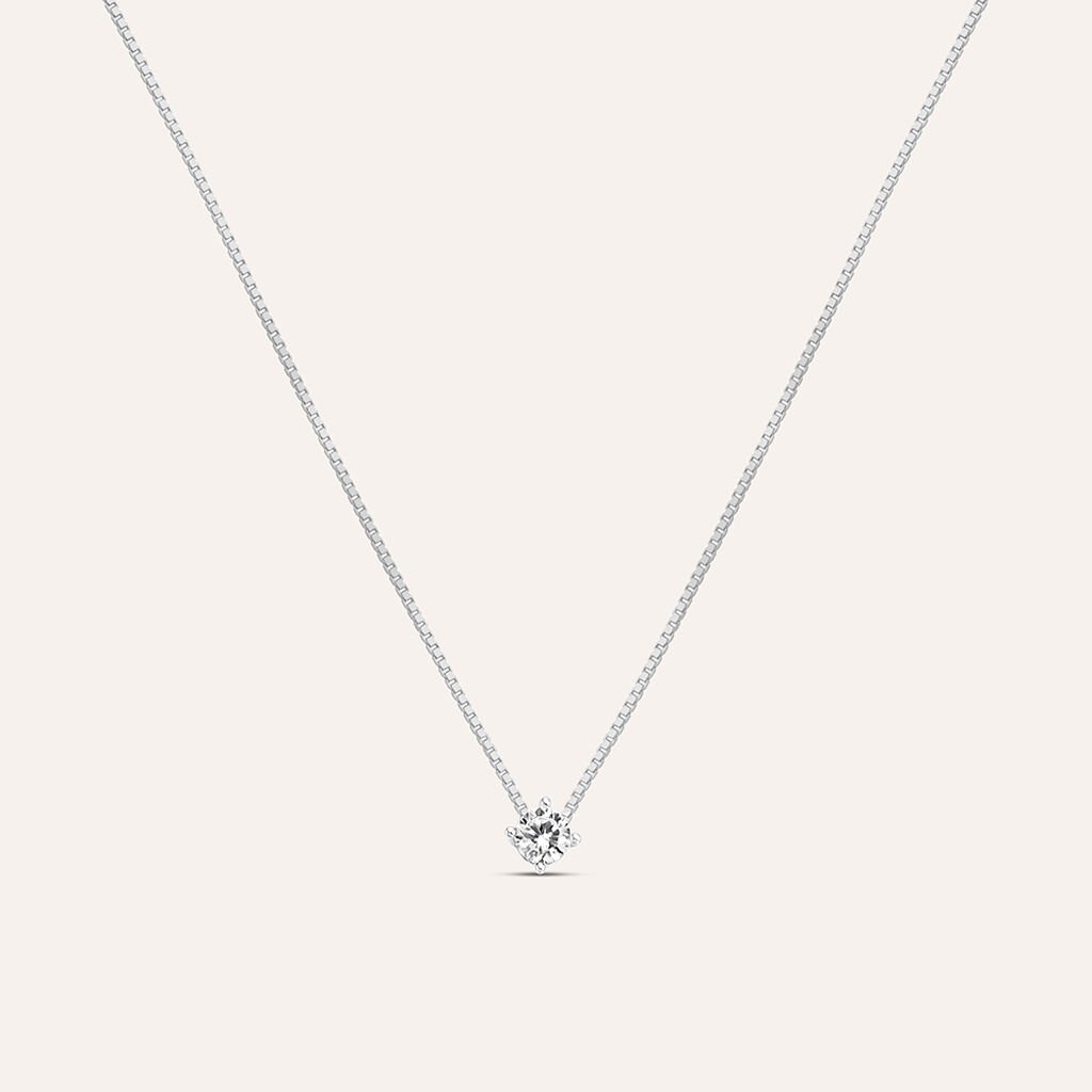 Collana Punto Luce Silver Elegance Argento Rodiato Cubic Zirconia - Collane Punto Luce Donna | Stroili