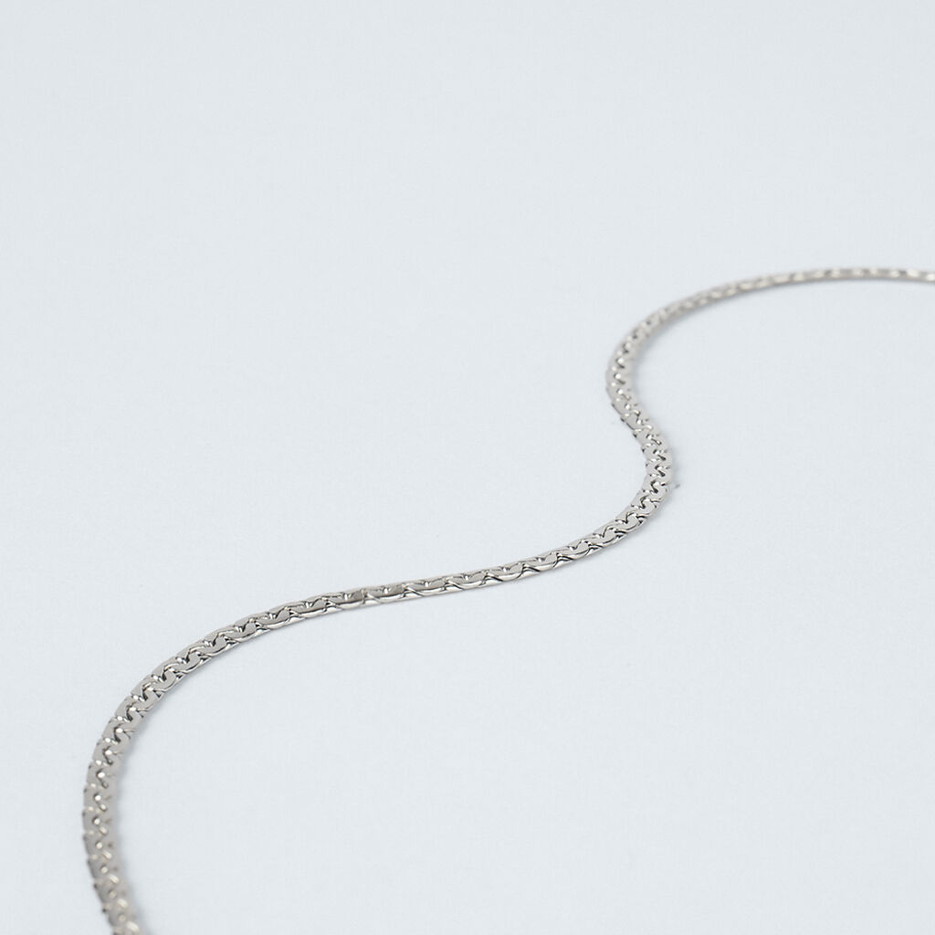 Bracciale Catena Colette Oro Bianco - Bracciali Donna | Stroili