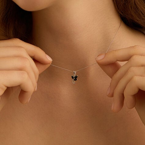 Collana Charlotte Oro Bianco Zaffiro - Collane Donna | Stroili