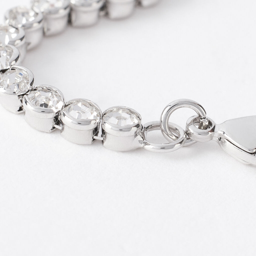 Bracciale Tennis Romantic Shine Metallo Cristallo - Bracciali Tennis Donna | Stroili