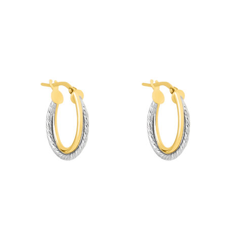 Orecchini A Cerchio Toujours Oro Bicolore - Orecchini a Cerchio Donna | Stroili