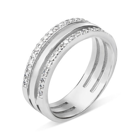 Anello Fantasia Silver Shine Argento Rodiato Cubic Zirconia - Anelli con Pietre Donna | Stroili