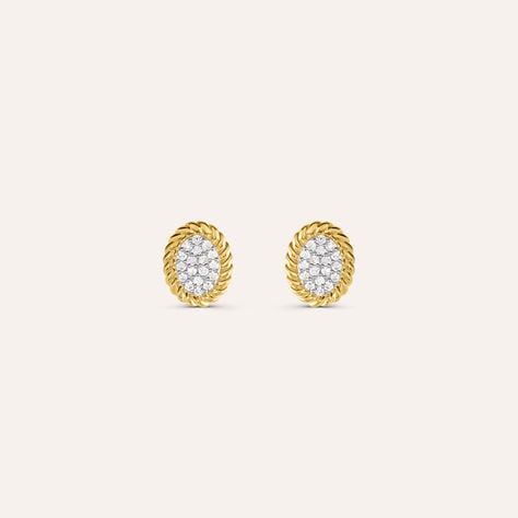 Orecchini Lobo Sophia Oro Giallo Diamante - Orecchini a Lobo Donna | Stroili