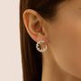 Orecchini Lobo Red Carpet Argento Rodiato Cubic Zirconia