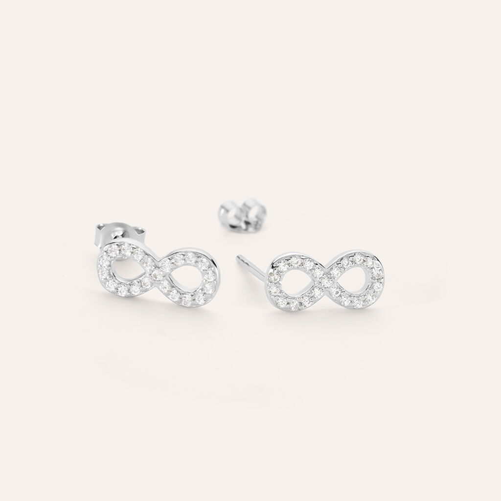 Orecchini Lobo Silver Moments Argento Rodiato Cubic Zirconia