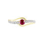 Anello Solitario Charlotte Oro Giallo Rubino