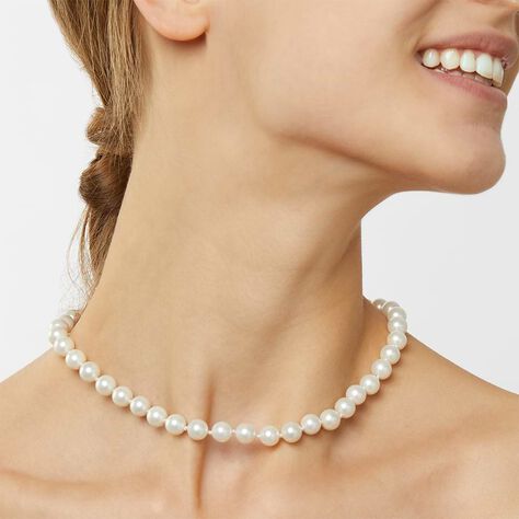 Collana Silver Pearls Argento Rodiato Perla sintentica - Gioielli Scontati Donna | Stroili