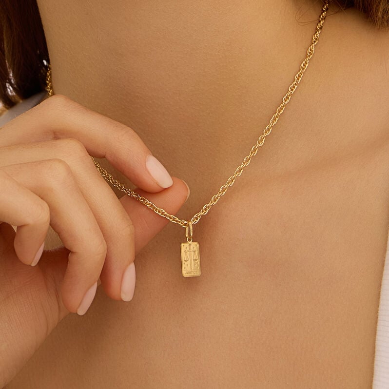 Pendente Tarocchi Carta Della Giustizia Poeme Oro Giallo - Ciondoli Donna | Stroili