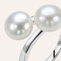 Anello Contrarie Silver Pearls Argento Rodiato Perla sintentica