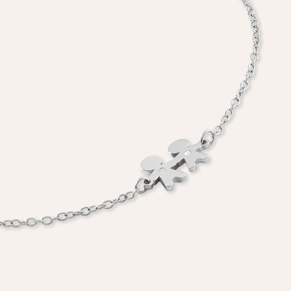 Bracciale Sunrise Acciaio Cristallo