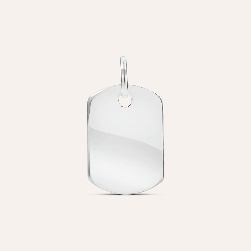 Pendente Gentleman Argento Rodiato