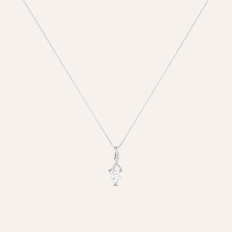 Collana Claire Oro Bianco Cubic Zirconia - Collane Donna | Stroili